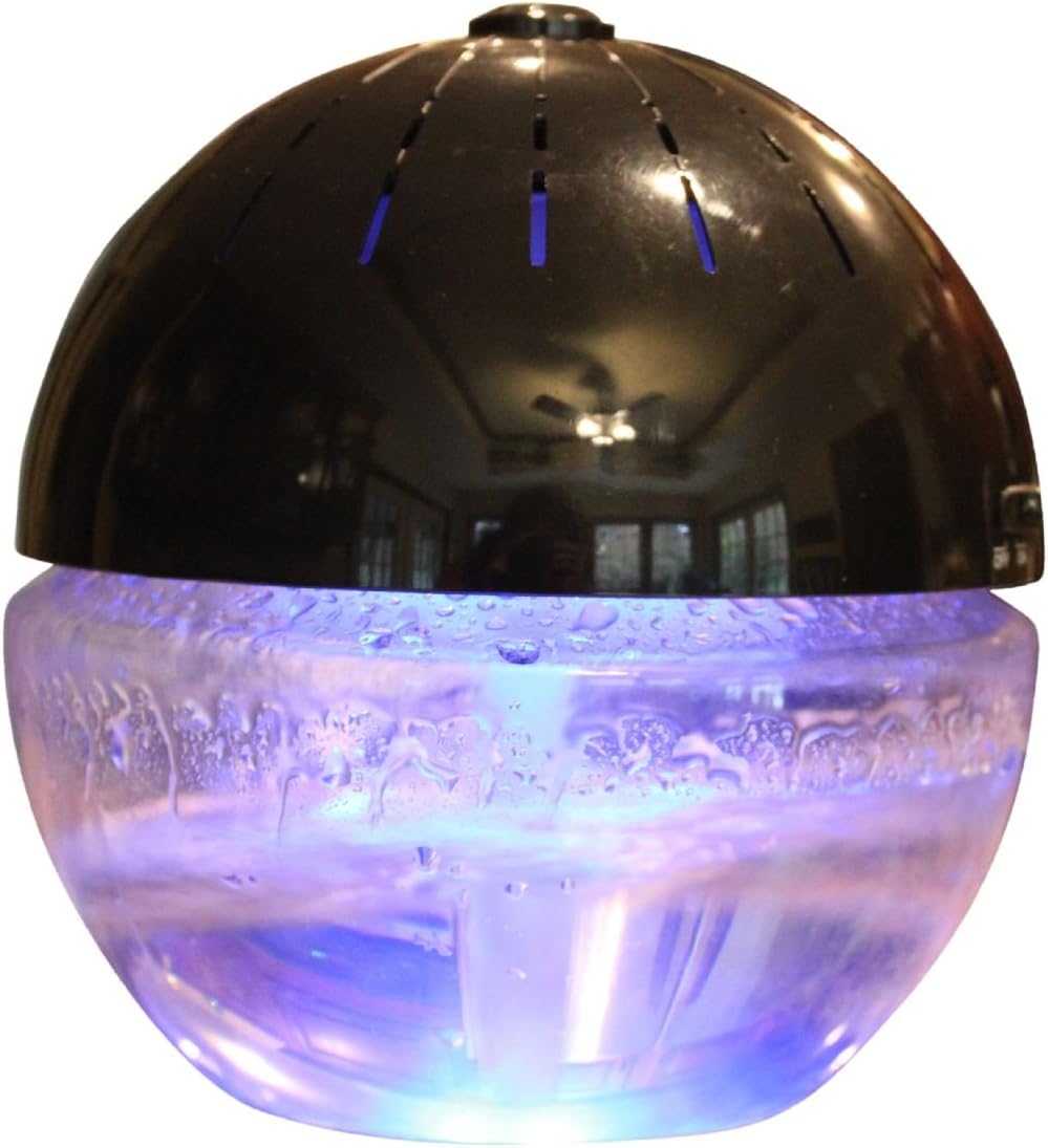 Earth Globe Air Revitalizer, Air Freshener, Room Aromatizer, Aroma and Essential Oil Diffuser with 10ML Lavender Oil (Black)