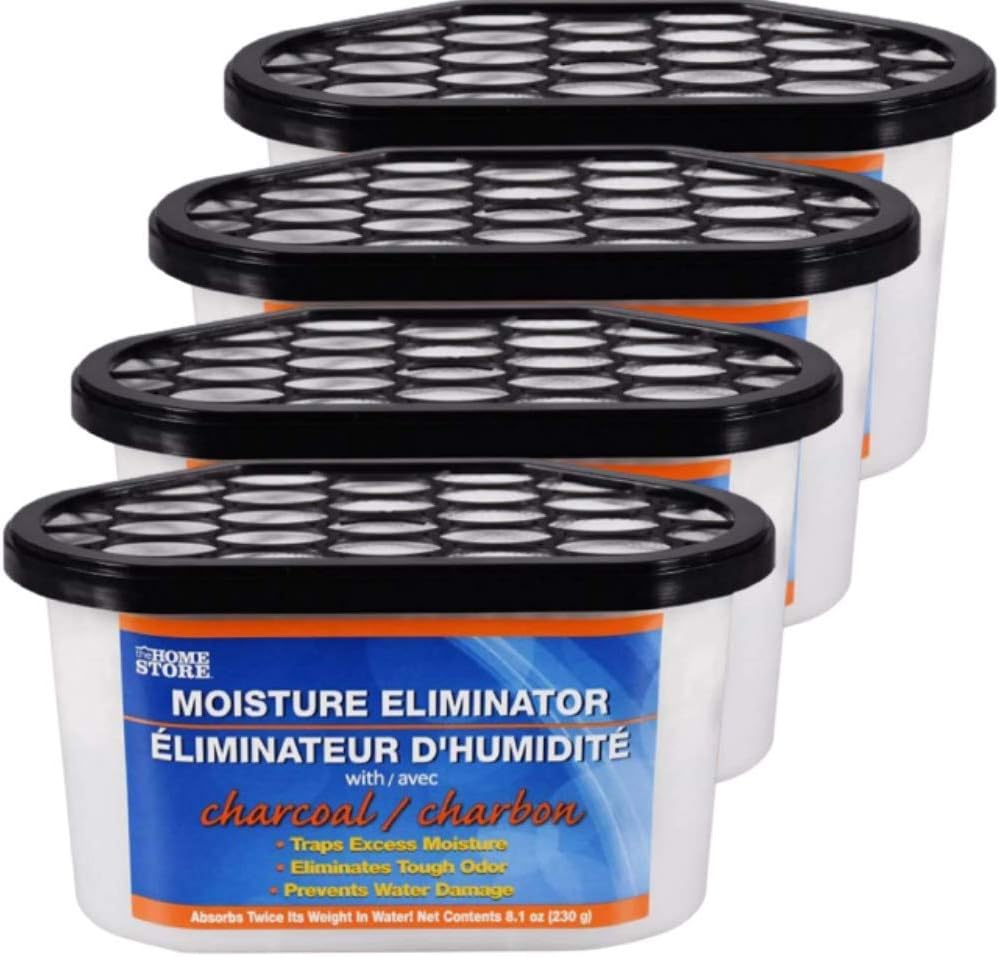 The Home Store Moisture and Odor Eliminator/Absorber with Charcoal4pack