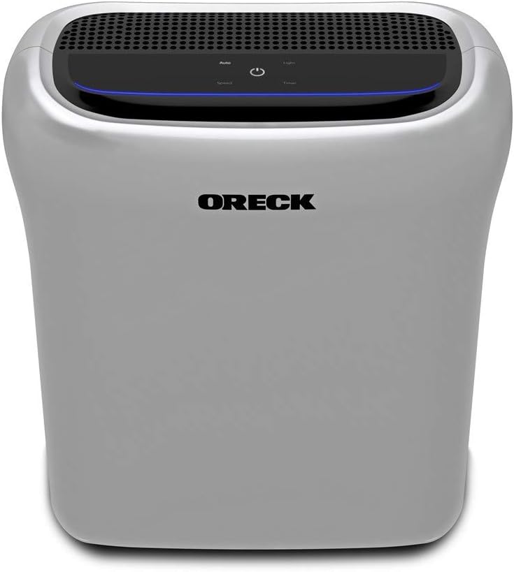 Oreck Air Response Air Purifier, Powerful HEPA and Carbon Filtration, For Small Rooms, Captures 99% of Particles, Dust, Pollen, Pet Dander and Smoke, Quiet Air Purifiers for Home