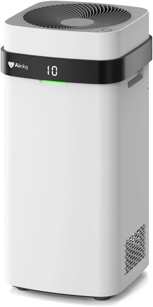 Airdog X5 Air Purifier with TPA Technology – Up to 20X More Effective than HEPA, Ideal for Rooms Up to 450 sqft - Washable Filter and Whisper Quiet