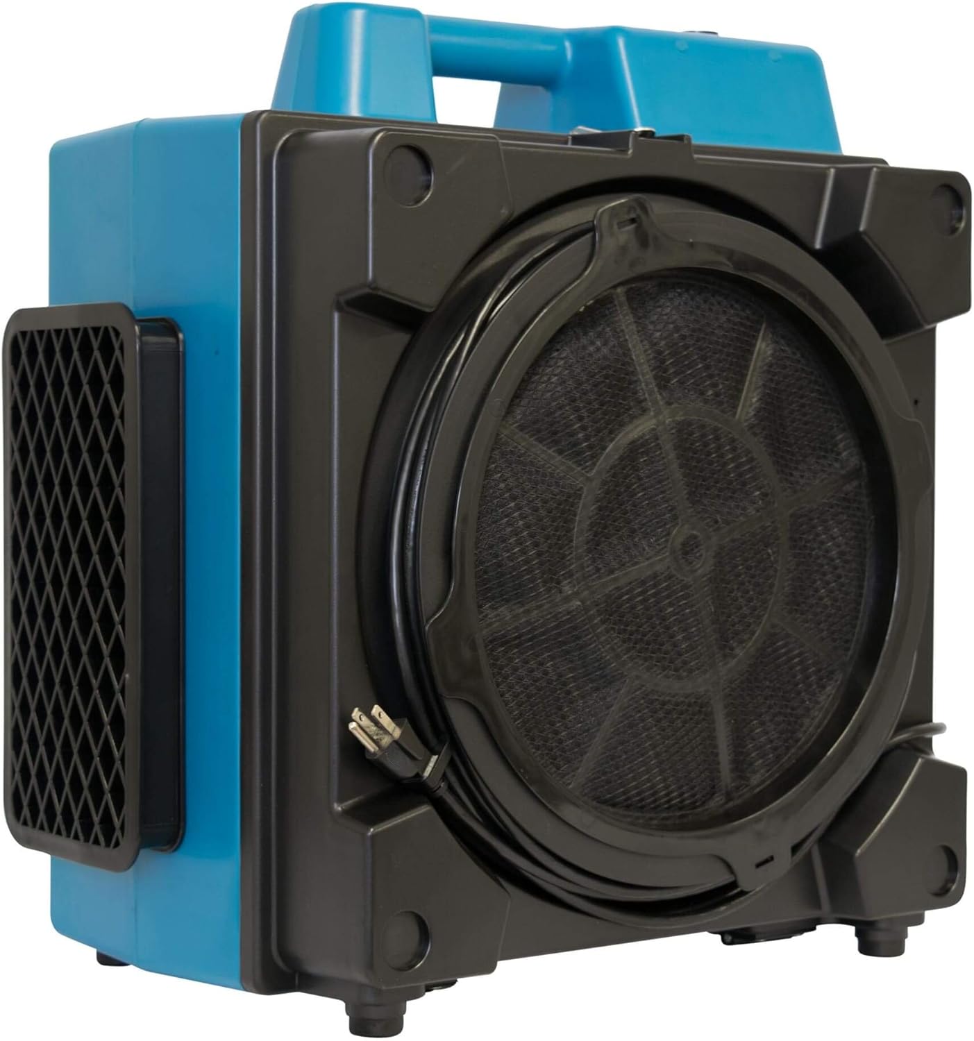 XPOWER X-3580 Commercial Air Scrubber, Negative Air, 600 CFM, 4-Stage HEPA Filtration, 5-Speed, Filter Light, Energy Efficient, High ROI, Blue