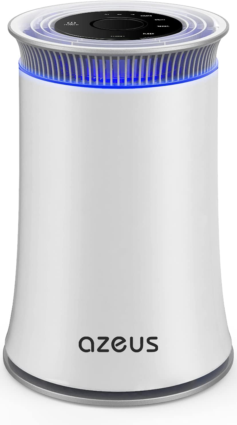 AZEUS Air Purifier for Home Pets Hair Dust in Bedroom Up Top 843 ft² H13 True HEPA Filter, 25db Filtration System Cleaner Odor Eliminators, Ozone Free, Remove 99.97% Dust Smoke VOCs