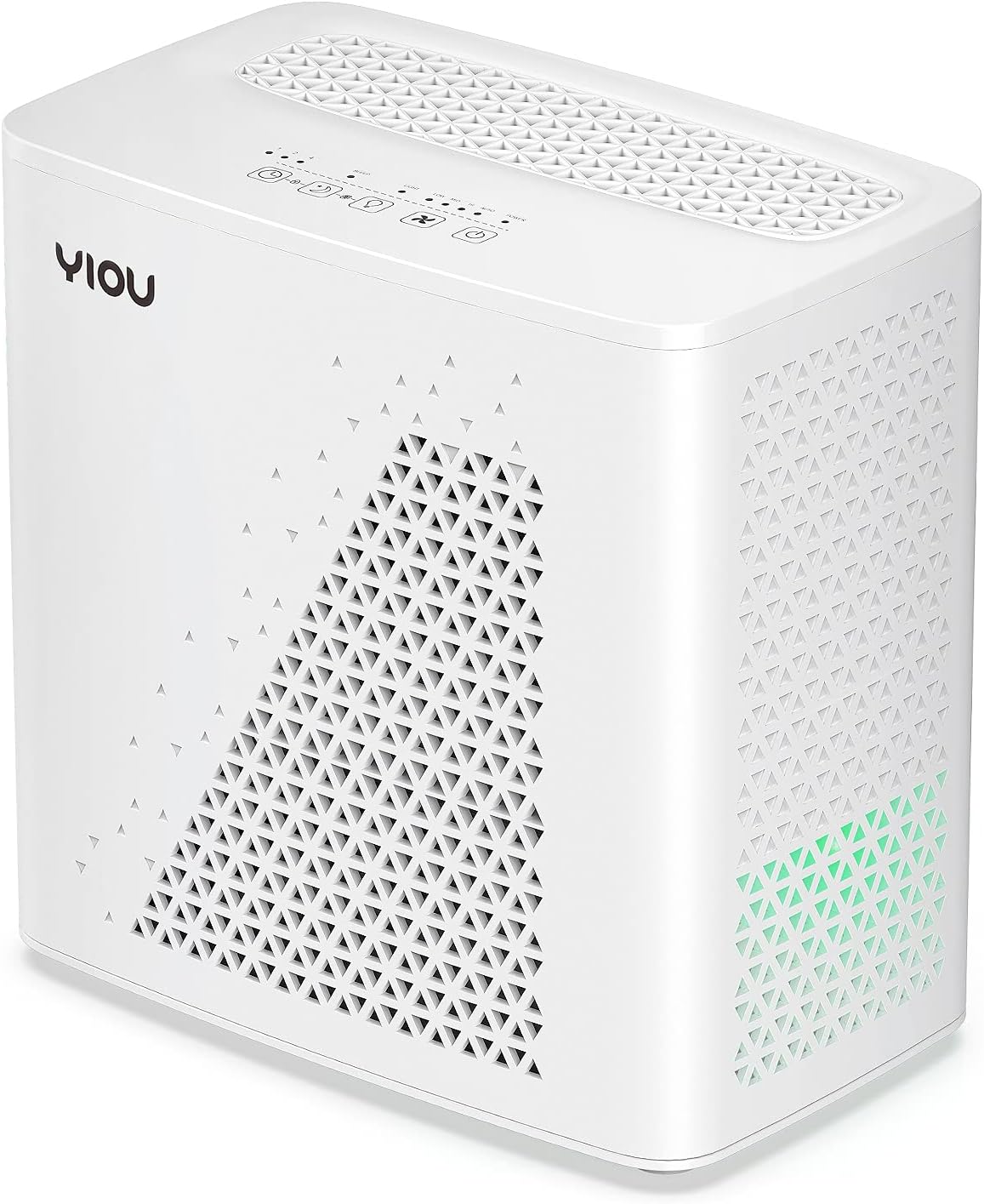 YIOU Air Purifier for Home Large Room up to 547 ft², H13 True HEPA Air Filter 20dB Air Cleaner Odor Eliminator for Allergies Smoke Dust Pollen, White