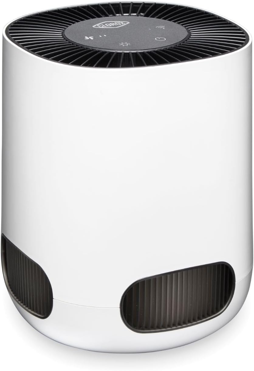 Clorox Smart Air Purifiers for Bedroom Home, True HEPA Filter, Works with Alexa, Small Rooms up to 200 Sq Ft, Removes 99.9% of Viruses, Wildfire Smoke, Mold, Allergies, Dust, AUTO Mode, Whisper Quiet