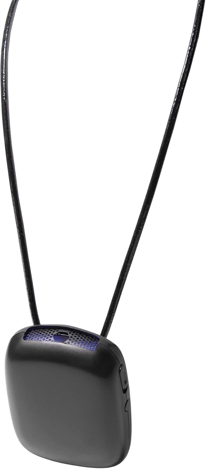 Greentech Environmental pureAir Personal - Wearable Air Filter and Air Cleaner, Air Purifiers for Home, Office, and Car, Creates 3 Feet Clean-Air Zone, All Day Purification