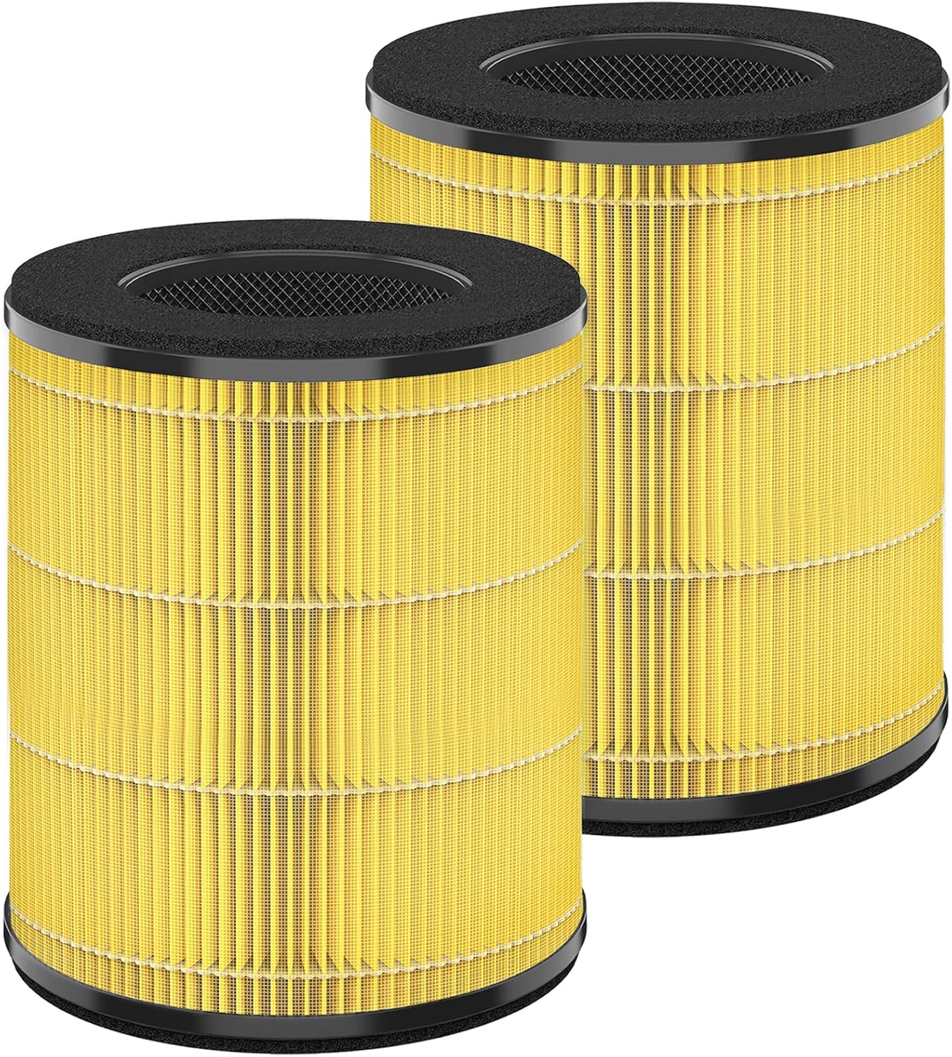 [Pet Care] Replacement Filter Compatible with Tenergy Renair TAP01, Cool-Living CL-6070A, Beaba, Tredy TD-1300, 3-in-1 H13 True HEPA Filters, Yellow 2-Pack