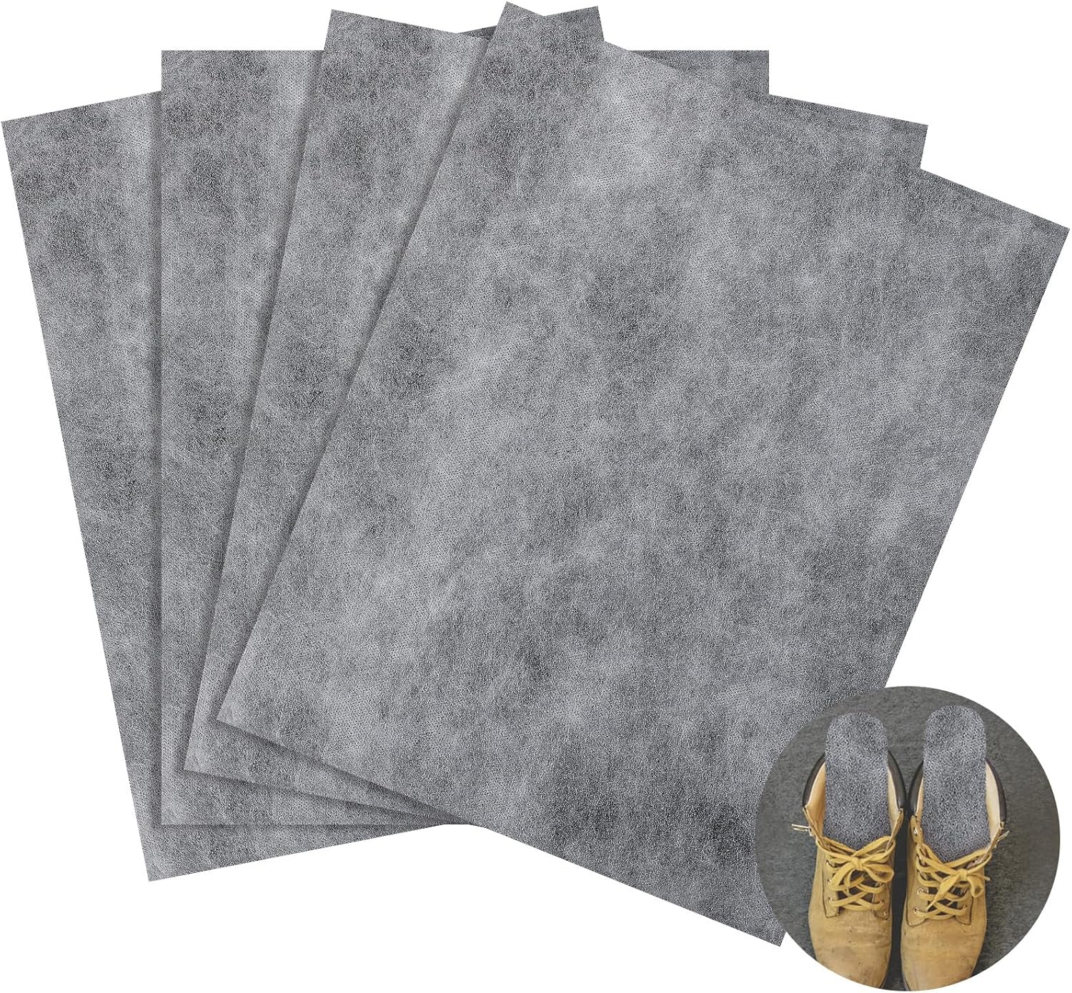 Sasylvia 4 Pcs Activated Carbon Filter Sheets Carbon Absorber Odor Absorber Pad for Hunting Control, Smelly Odor Removal Embarrassing Gas