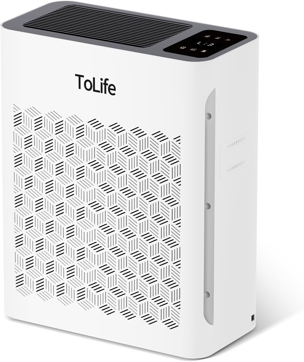 Tolife Powerful Air Purifiers for Home Large Room Up to 2000 Ft²Pets with Washable Filter, Sleep Mode, Timer, HEPA Filter Pet Air Purifier for Bedroom,White
