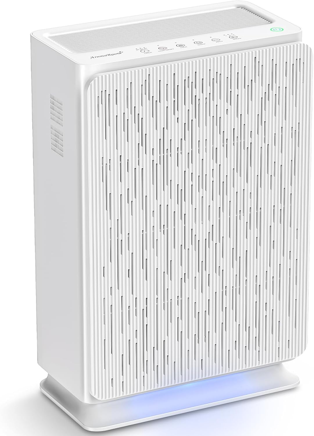 AromaRoom HEPA14 Air Purifier for Large Rooms up to 2100 Sq Ft, Smart PM 2.5 Sensor & Auto Mode, 99.99% Removal of Dust, Pollen, Pet Dander, Ultra-Quiet 22dB for Bedroom, Office - White