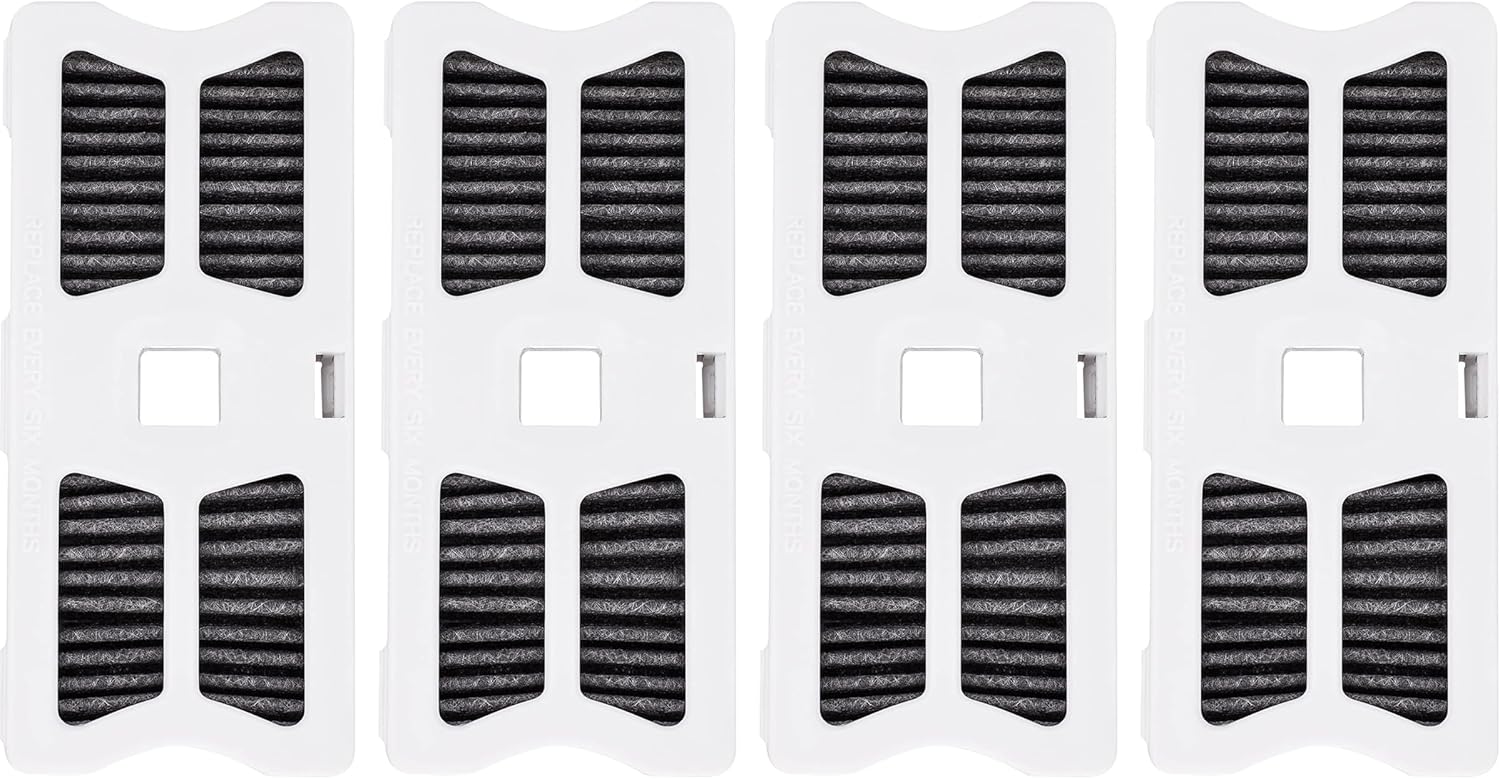 Fette Filter - FRGPAAF1 Replacement Refrigerator Air Filter Compatible with FRGPAAF1 PureAir Refrigerator Air Filter Part # AF-1 RAF-1 AF1 RAF1 Includes Pack of 4 Replacements.