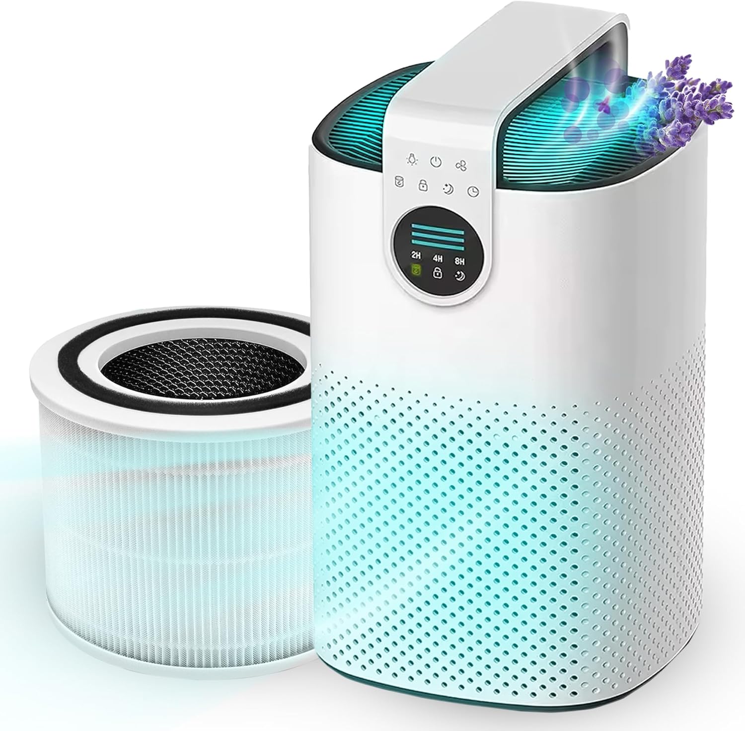 HEPA-13 Air Purifier with Essential Oil Diffuser, for Home Large Room up to 1120 sq ft, Heavy Duty for Allergies, Smoke, Odors, Dust, Pollen, and Pet Hair
