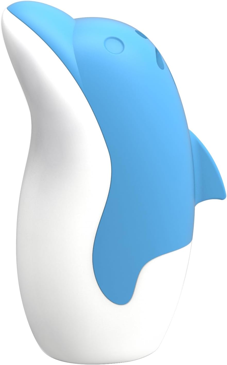 Asltw Upgrade Cute Fridge Deodorizer, Dolphin Fridge Cleaner, Freezer Odor Freshener, Add Baking Soda Reusable Fun Kitchen Gadgets (Blue)