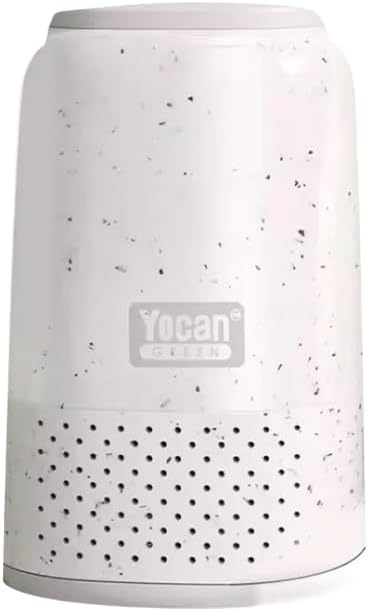 Yocan Green Series Personal Air Filter for Secondhand and Pungent Odors, Invisibility Cloak, White