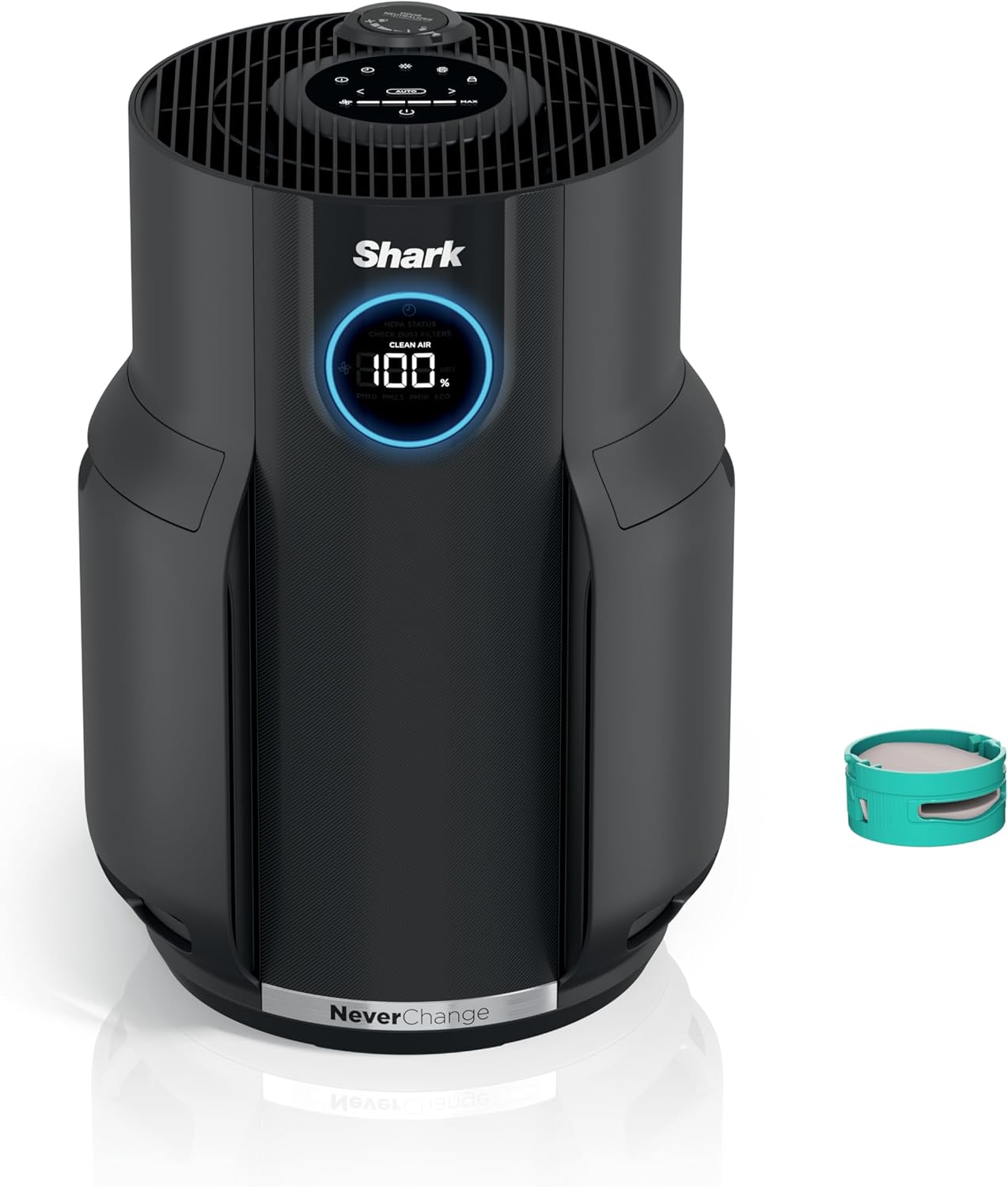 Shark Air Purifiers for Home Large Room with NeverChange Air Filter, 5 Year HEPA Filter, Covers 650 Sq. ft, Odor Neutralizer and Clean Sense Technology, Removes 99.98% of Dust & Allergens, HP152 (Renewed)