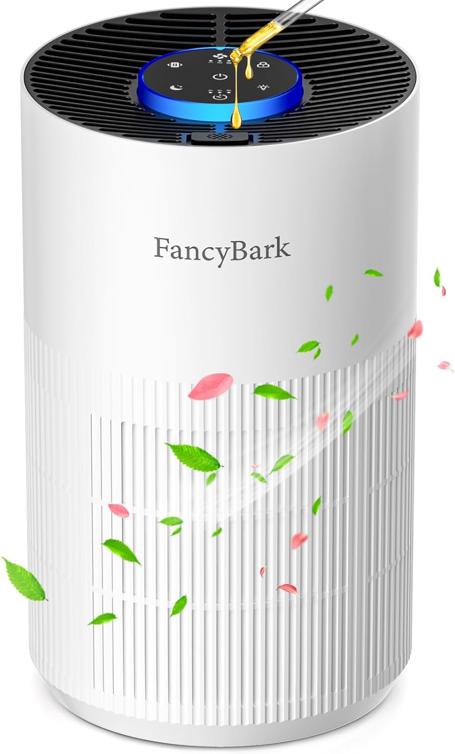 Air Purifiers for Home Bedroom Up to 1000 Ft², H14 True HEPA Room Air Purifiers for Bedroom With Sleep Mode Light Mode & Aroma Function Air Cleaner Smoke Odor Dust Pollen Pet Dander (White)