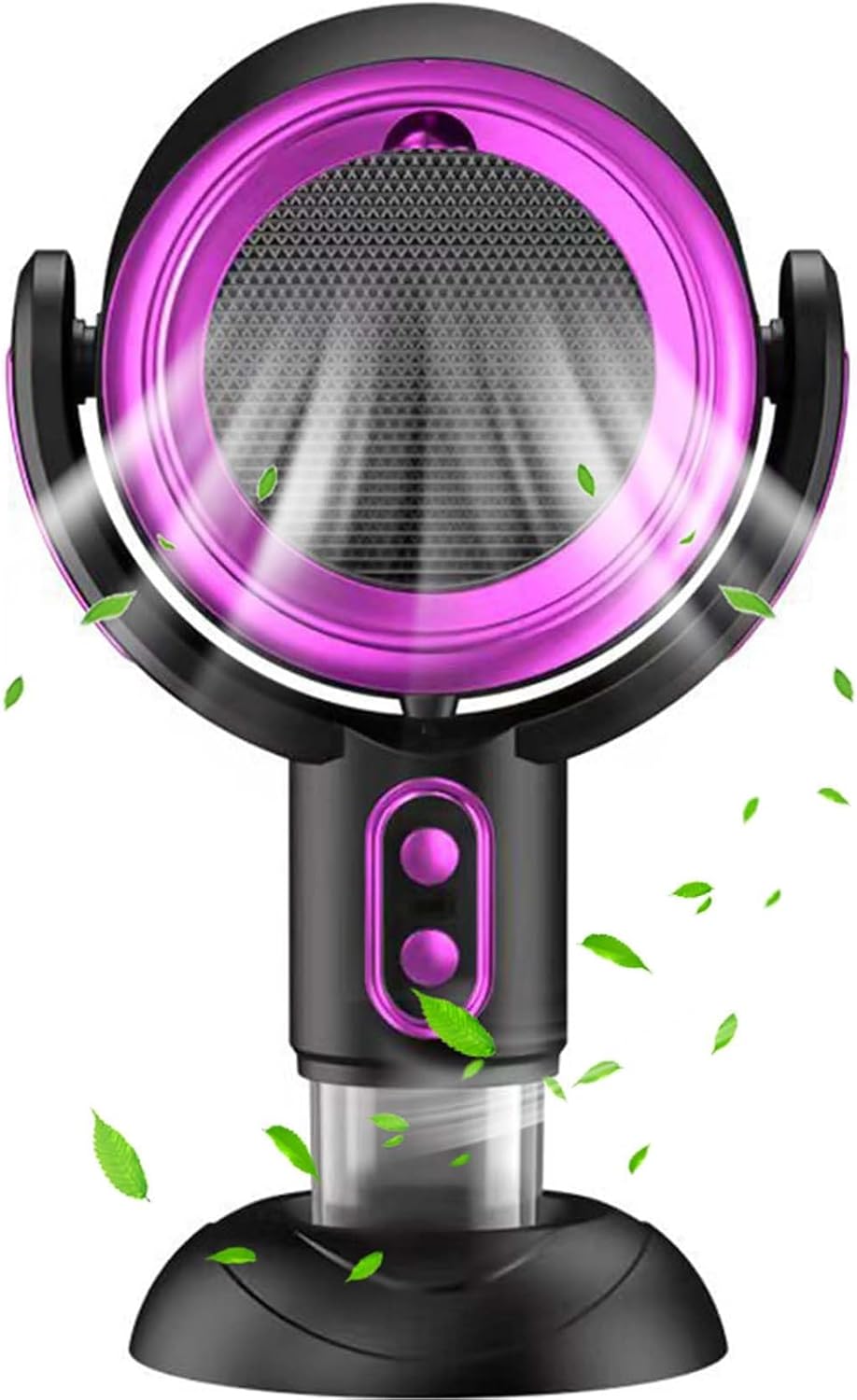 Smoke Purifier For Smoking Indoors, Puff Hide Smoke Fan, Portable Smoke Filter, Tabletop Range Hood, Smoke Fan For Smoking Indoors (Purple, Rechargeable)