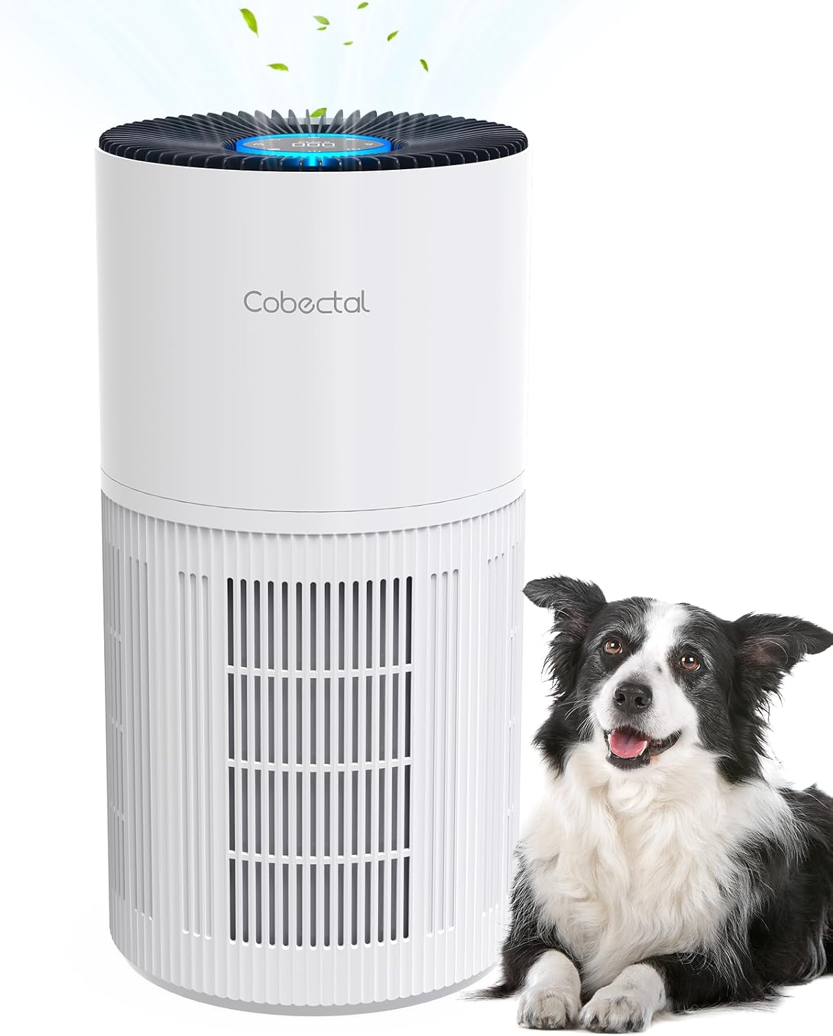 Air Purifiers for Home Large Rooms, Cobectal Air Cleaner with H14 True HEPA 3-in-1 Filter Covers up to 1650ft², Air Quality Sensor, Aroma Function & Sleep Mode, Pet Air Purifier, White