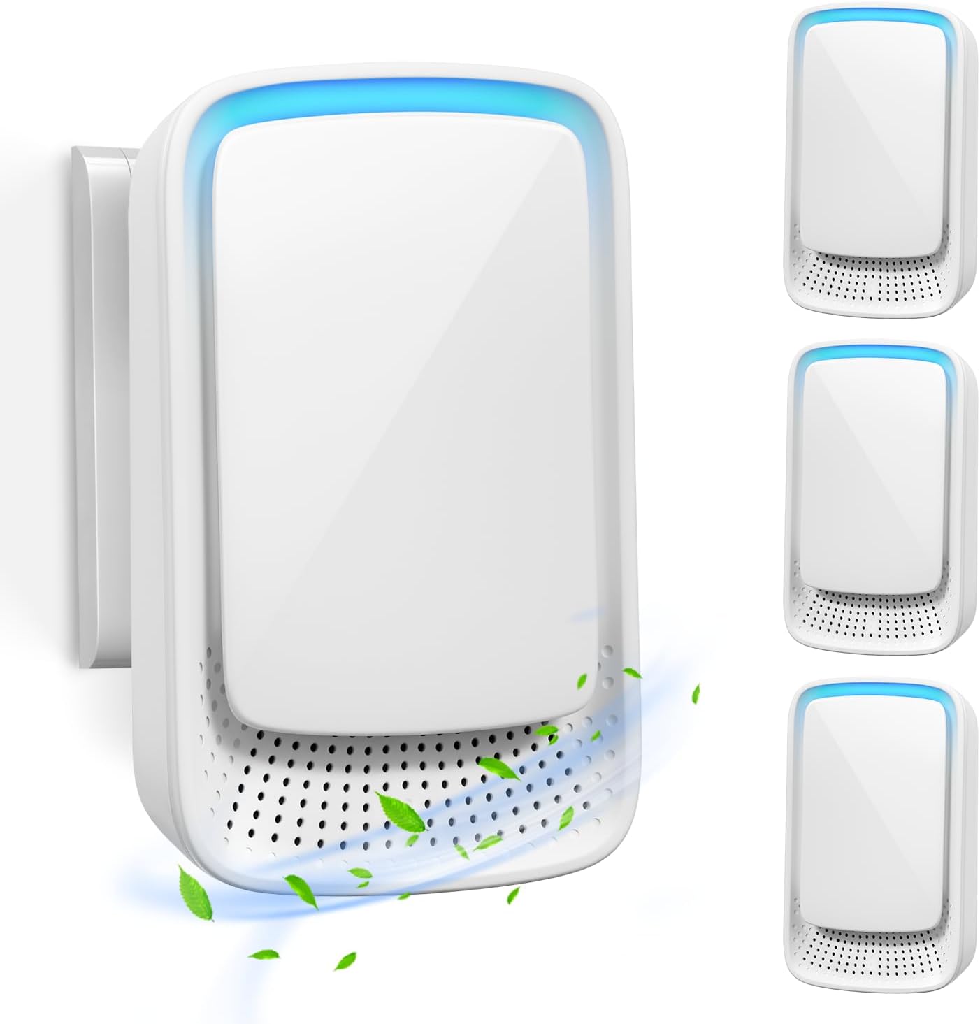 Air Ionizers for Home Plug In:4 Pack Air Purifier Plug in Wall,Negative Ion Generator Portable Air Purifiers for Bedroom Odor for Home,Kitchen, Office,Pets,Smoke Dust