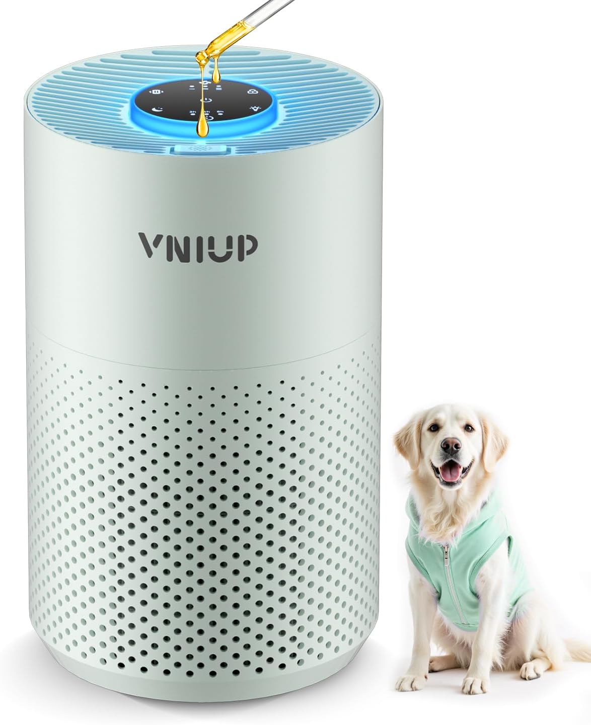 𝐍𝐞𝐰𝐞𝐬𝐭 Air Purifiers for Home Bedroom up to 800 ft², VNIUP H14 HEPA Room Air Purifiers for Bedroom with Fragrance Function, with Sleep Mode Air Cleaner for Pet Dander Odor Dust Smoke, ZQA-4000C