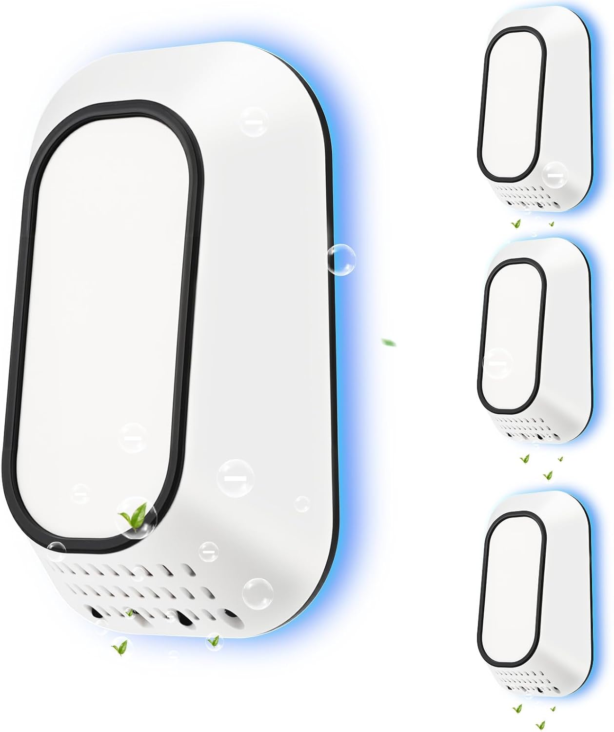 Air Ionizers for Home With 4 Negative Ion Output Heads,Ionizer Air Purifier Plug in With Backlight,Quiet and Energy-Saving, Ideal Air Cleaners for Bedroom,Office,Living Room and Pet Room(4)