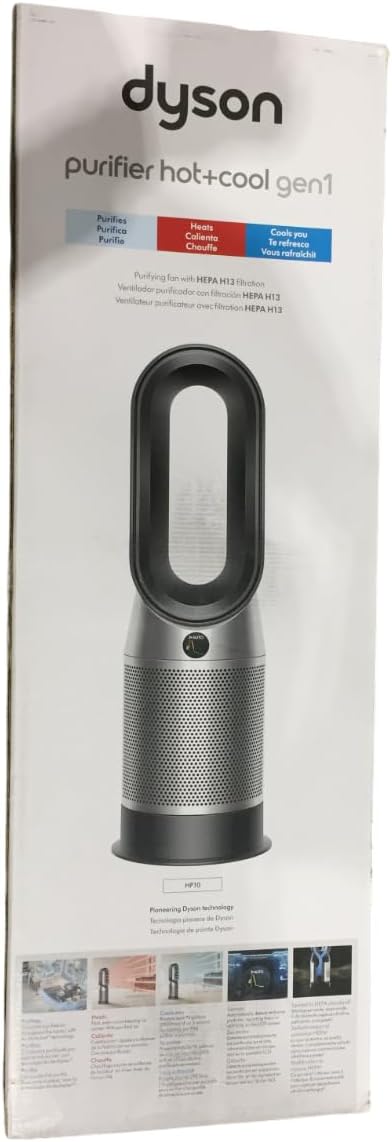 Dyson Purifier Hot+Cool HP10 Purifying Fan Heater (Black/Nickel)