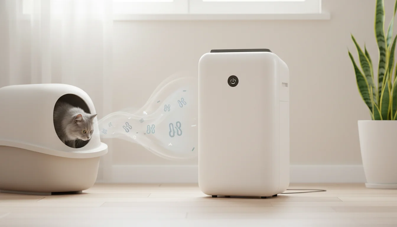air purifier for cat litter smell - featured image for guide