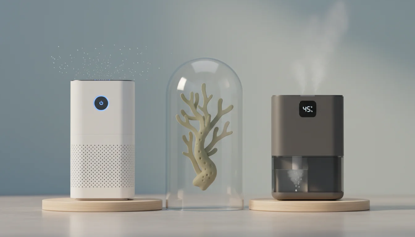 air purifier vs dehumidifier for mold - featured image for guide