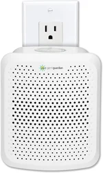 GermGuardian AC225W Pluggable Air Purifier with UV-C Light and Nightlight, Reduces Airborne Mold and Germs, Odor-Eliminating Aromatherapy Essential Oil Pad Included, 7-in Pluggable Air Purifier, White