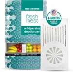 Refrigerator Deodorizer with Zeolites (1-Pack) - Odor Eliminator for Fridge & Freezer - Outshines Baking Soda and Bamboo Charcoal Bags - Long-Lasting, & Safe