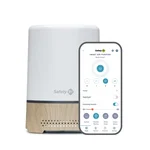 Safety 1st Smart Air Purifier, True HEPA Filter For Bedrooms & Baby Nursery's, App Controlled with iOS & Android, White