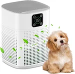 Air Purifiers for Bedroom, Honeyuan H13 HEPA Air Purifier for Home Large Room 600 sqft, Air purifiers with 360° Air Intake, 3 Fan Speeds, 3-Stage Filtration, White