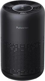 HEPA Air Purifier for Bedroom – Filters Smoke Dander Hair Odors - Portable with Fragrance Sponge - Sleep Mode and Speed Control - AC300 (Black)