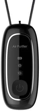 Wearable Air Purifier Necklace, Two Gears of Negative Ions, Take Fresh Air Anywhere for Travel, Airplane, Office, Home, Etc.