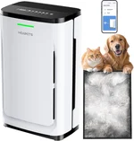 Large Pet Air Purifier for Home up to 4200 sq ft, Suck up Floating Cat Dog Hair, 7-Stage Filter, Anion Activated Carbon HEPA Air Purifiers for Dander Odor Allergies Pollutant Smoke Dust, Zero Ozone