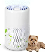 Air Purifiers for Bedroom Home: 20dB Small Air Purifier with Aromatherap, Personal Desk Mini Air Purifier Fresheners Cleaner for Smoke, Pet Dander, Odors, Desktop,Office,Kitchen