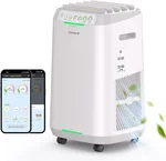 Nuwave OxyPure ZERO Air Purifier for Home Large Rooms Up to 2,002 Sq Ft 100% Particle Removal to 0.1 Micron, Dual 4-Stage Filtration, Adjustable Airflow, Smart Air Cleaner Washable & Reusable Filter