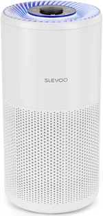 SLEVOO Air Purifier for Home Bedroom up to 1015 ft² - Allergies Pet Hair, 3-in-1 Filter with HEPA, Ultra Quiet 24 dB Sleep Mode, Aromatherapy, White
