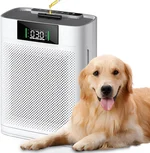 Air Purifier for Large Room up to 1500 Sq Ft, H13 True HEPA Filter, Honeyuan Air Purifiers for Pets, with PM 2.5 Display Air Quality Sensor, Aromatherapy, Child Lock, ZY3866G, White