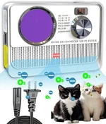 3-in-1 Air Purifier, Cat Litter Deodorizer, Air Freshener for Home with Ozone, Ionizer, U Light – Reduce Pets Poof Odor, Litter Smell, Smoke, Dust,Plug-in to Use