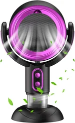 Smoke Purifier For Smoking Indoors, Puff Hide Smoke Fan, Portable Smoke Filter, Tabletop Range Hood, Smoke Fan For Smoking Indoors (Purple, Rechargeable)