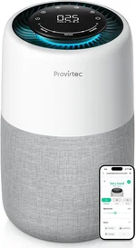 Air Purifier for Bedroom Home, 5-Stage HEPA Filtration System, Covers Up to 916 Ft² with PM2.5 Real-Time Monitor, Auto Mode, Smart WiFi, Reduces Allergies, Dust, Pollen, Pet Dander, Smoke