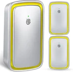 3 Pack Air Purifier Plug In,Air Ionizers for Home,Portable Negative Ion Air Freshener,Quiet Filterless Air Purifiers for Home, Office Kitchen Bathroom,Mini Air Cleaner for Pet Odor,Dust,Grey