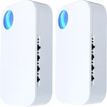 2025 New Upgraded Plug In Ionic Air Purifier with 4 Negative Ion Outlet, Small Air Ionizers for Home,Quiet Operation Office Air Freshener Mobile Air Cleaner for Bedroom,Living Room,Bathroom(2)