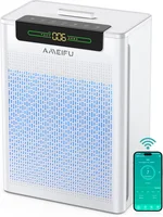 AMEIFU Air Purifiers for Home Large Room, Up to 2600 ft² with Smart WiFi APP Control, Hepa Air Purifier with Washable Filters, PM 2.5 Display for Bedroom, Pets Hair, Pollen, Dander, Smoke