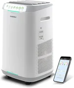 Nuwave Forever Air Purifier for Home Large Room Up to 2,002 Ft², Dual Sensors, 7 Easy to Clean & Washable Filters, Smart WiFi, Removes Smoke, Dust & Pollen Down to 0.1 Microns