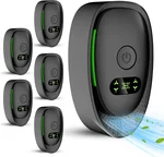 Plug In Air Purifier - 6Pcs Plug In Air Ionizers for Home Quiet Operation-Auto Mode for Pets Dust Odor Smoke, Negative Ion Technology Freshener for Bedroom, Office, Garage Room