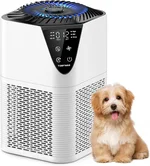 Air Purifiers for Home Large Room up to 1750 Sq Ft, H13 True HEPA Filter Air Purifiers for Bedroom Smoke/Pet Dander/Pollen, 25dB Quiet with Fragrance Diffuser for Home,Bedroom,Office (White)